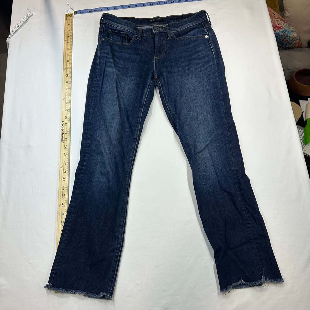 Banana Republic Cropped Bootcut Girlfriend Jeans Blue Medium Wash Size 26